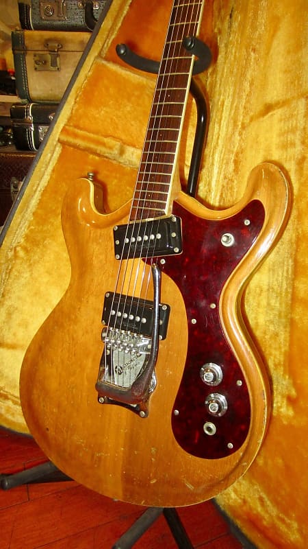 1966 Mosrite Joe Maphis Model I Natural w/ Vintage Hard Case image 1