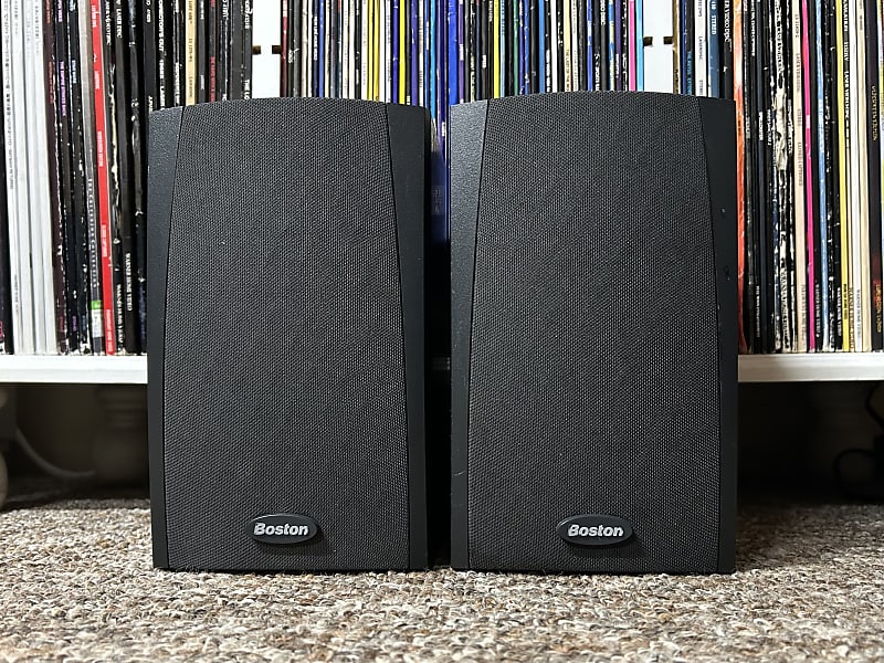 Boston Acoustics CR55 Bookshelf Speaker Pair HiFi Stereo Home Audio TESTED ✅  			