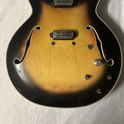 Vox Crucianelli Lynx V213 Electric Guitar Body Italy 1960s - Sunburst image 1