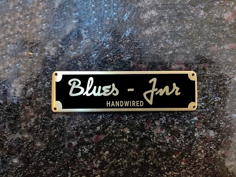 Fender Style Custom Brass Amplifier Badge Tweed Junior Rat Reverb