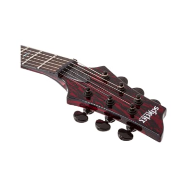 Schecter C-1 Silver Mountain Electric Guitar (Blood Moon) Bundle with Hard Shell Protective Carrying Case image 14