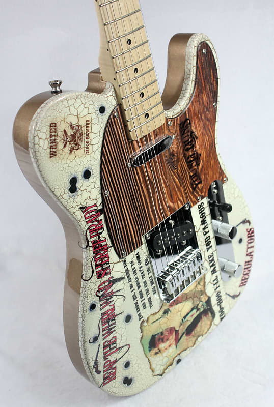 Custom Crackle Painted And Upgraded Fender Squier Telecaster