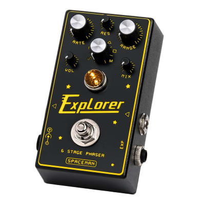Spaceman Explorer 6 Standard /// BLACK & YELLOW Phaser Effects Pedal image 2