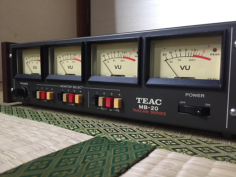 ☆ RARE ☆ TEAC MB-20 VU Meter Bridge TASCAM mixer accessory ☆ Serviced +  Calibrated ☆ EXC +