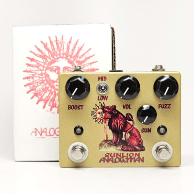 Analogman Sun Lion Fuzz Booster Pedal | Reverb
