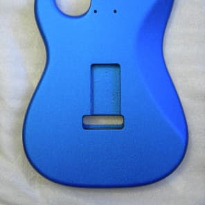 Warmoth usa strat body Blue Flake Satin Metallic NEW for