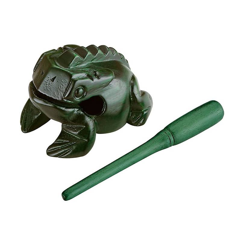 Meinl NINO Small Wood Green Frog Guiro image 1