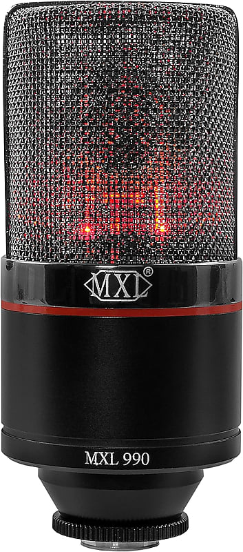 MXL 990 Blaze Large Diaphragm Condenser Microphone with Red LED Light image 1