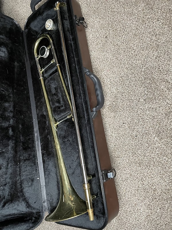 accent trombone smooth slide w/case and mouthpiece Reverb