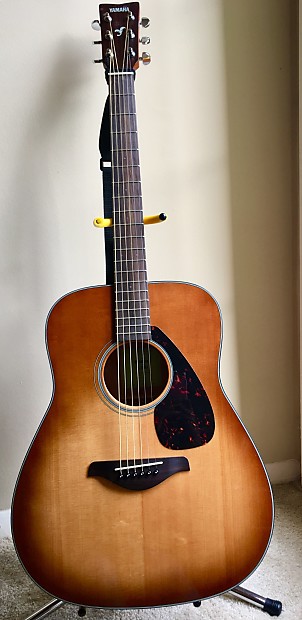 Yamaha fg800 folk acoustic guitar sand burst cheap