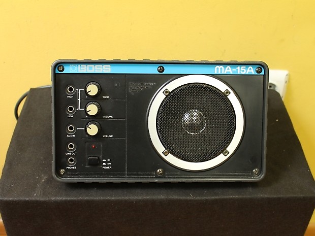 BOSS MA-15A アンプ Boss MA15A micro powered monitor speaker. Free data sheet by