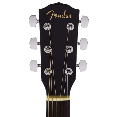 Fender CD60SCE | Dreadnought Acoustic Electric Guitar | Black image 8