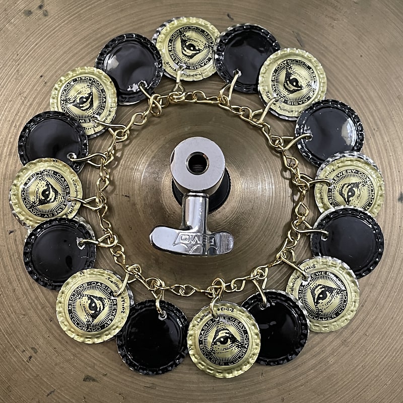 Upcycled Percussion Bottle Cap Ching Ring Hi Hat Reverb