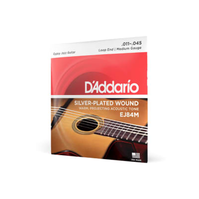 D'Addario EJ84M Gypsy Jazz Acoustic Guitar Strings, Loop End, Medium, 11-45 image 2