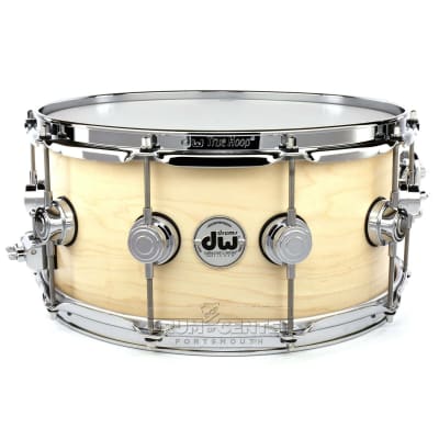 DW Collectors Maple Snare Drum 14x6.5 Satin Natural image 1