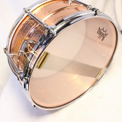 PEARL TN1465 TOSHI NAGAI Produce Model Hammered Copper 14x6.5 | Reverb