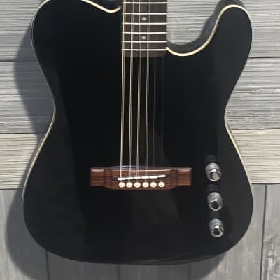Washburn USA SBT-21  - Black T Style Acoustic Electric Piezo Bridge Guitar image 2