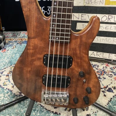 Rick Savage's, Def Leppard Washburn Bubinga 5-String Bass Guitar (RS #5020) Authenticated! image 4
