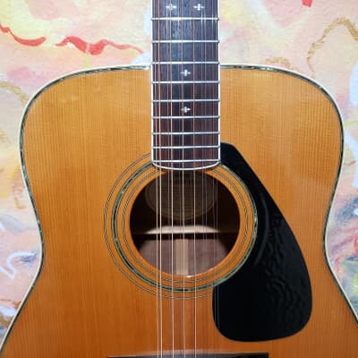 1980's Yamaha FG-460S-12A 12-String Acoustic Guitar Natural w/ Hard Case (Used) image 7