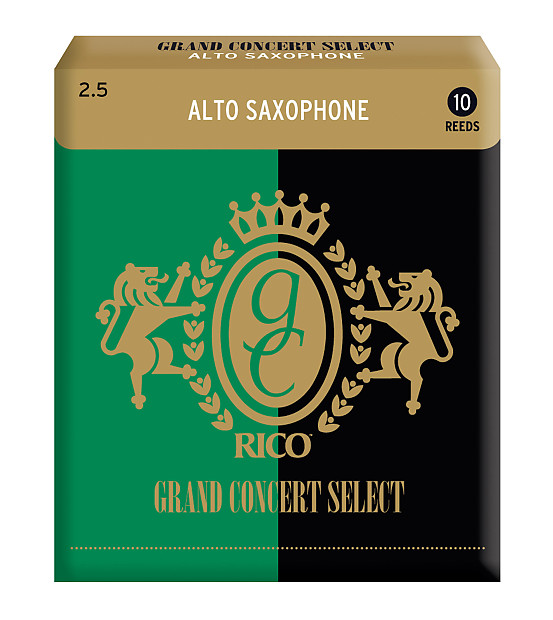 Rico RGC10ASX250 Grand Concert Select Alto Saxophone Reeds - Strength 2.5 (10-Pack) image 1