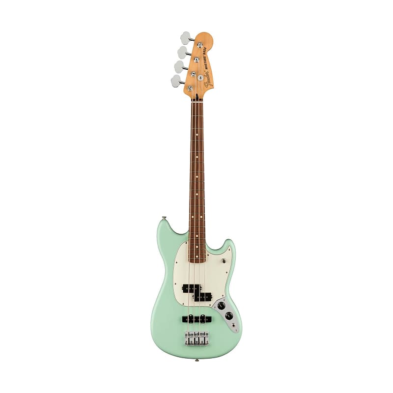 [PREORDER] Fender Ltd Ed Player Mustang PJ Bass Guitar, Pau Ferro FB, Surf Green image 1