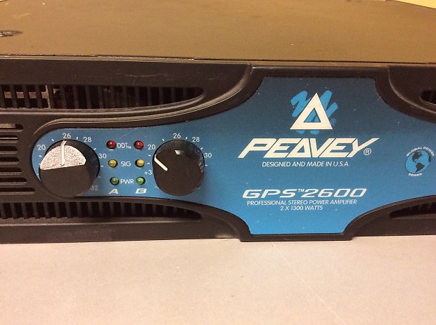 Peavey GPS 2600 Stereo 2600w Rack Unit Power Amplifier