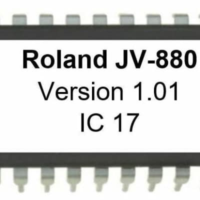 Roland JV-880 - Version 1.01 OS Firmware Eprom Update OS Upgrade for JV880 image 1