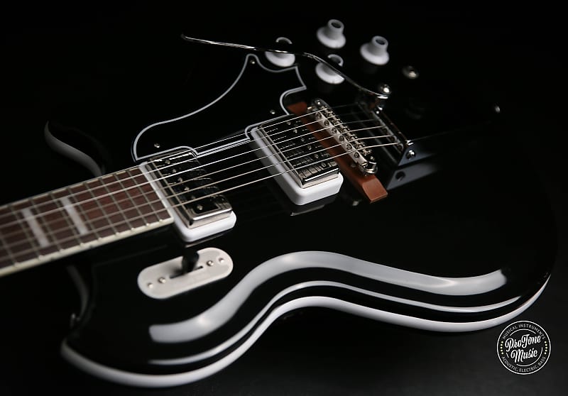 Supro Coronado II Vibrato Americana Jet Black Electric