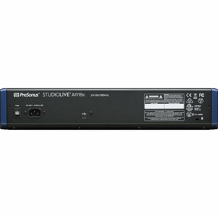 PreSonus StudioLive AR16c 18-Input Mixer / Digital Recorder / Audio Interface image 3