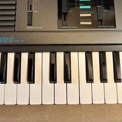 Yamaha Portasound VSS-100 Keyboard synth Sampler Sample 1980s - Black Anthracite Excellent condition in Original Box image 5