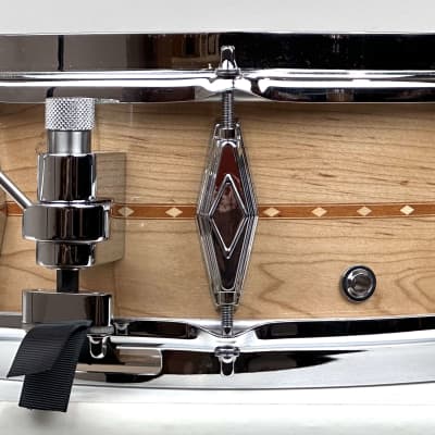 Craviotto 18/11/13/5x14" VIDEO Solid Maple 2024 - Gloss Maple w/ Mahogany Inlay image 10