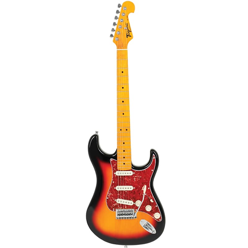 Tagima TG-530 Woodstock Series Strat Style 6-String Electric Guitar Sunburst image 1