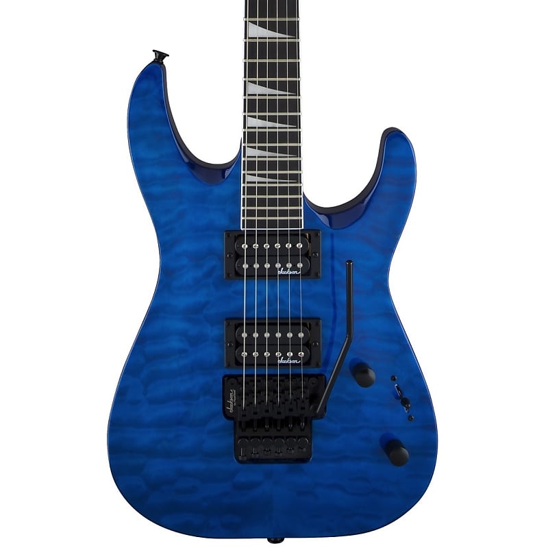 Jackson JS Series Dinky Arch Top JS32Q DKA Electric Guitar, Amaranth Fingerboard, Transparent Blue image 1