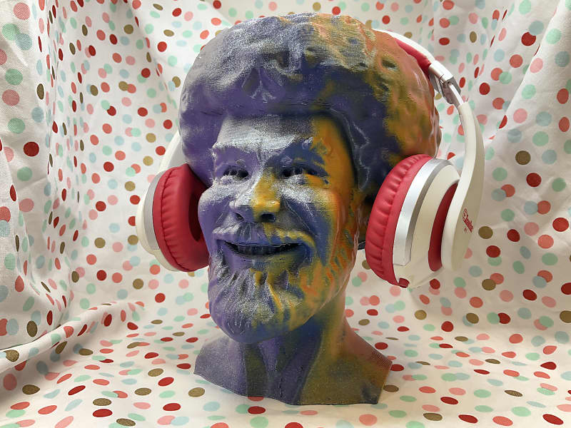 Bob Ross Headphone Stand Special Artist Finish Naturalist Nature