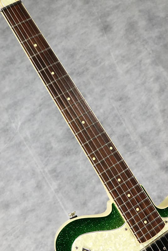 Italia Guitars Modena Semi Tone Limesparkle Burst 03/08 | Reverb