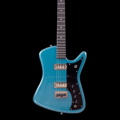 Eastwood Airline Bighorn Electric Guitar - Metallic Blue image 3