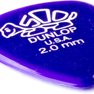 Dunlop 41P2.0 Delrin, Purple, 2.0mm,  Guitar Picks12 Piece Player's Pack image 3