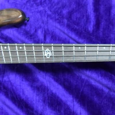 Spector NS Dimension 4-String, Super Faded Black Gloss Over Poplar Burl / Wenge image 2