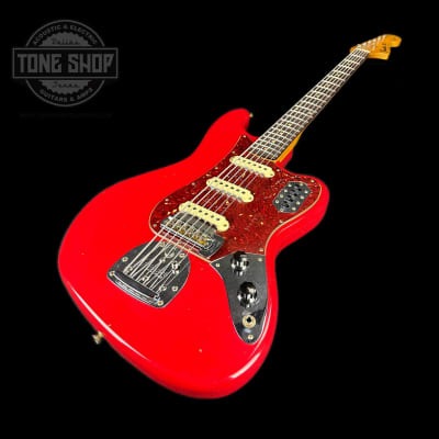 Mint Fender Custom Shop Limited Edition Bass VI Journeyman Relic Aged Dakota Red w/case image 2