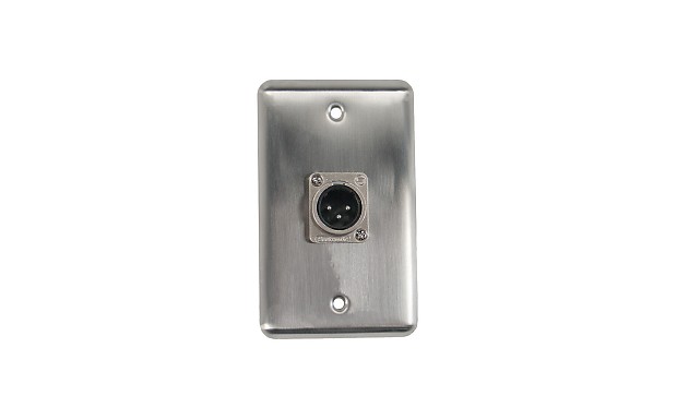 OSP D-1-1XM Duplex Wall Plate with 1 XLR Male Connector image 1