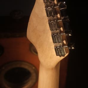 Postal Handmade Traveler Guitar Built-In  Amp  Antique Red full sized 24 scale neck Video image 13