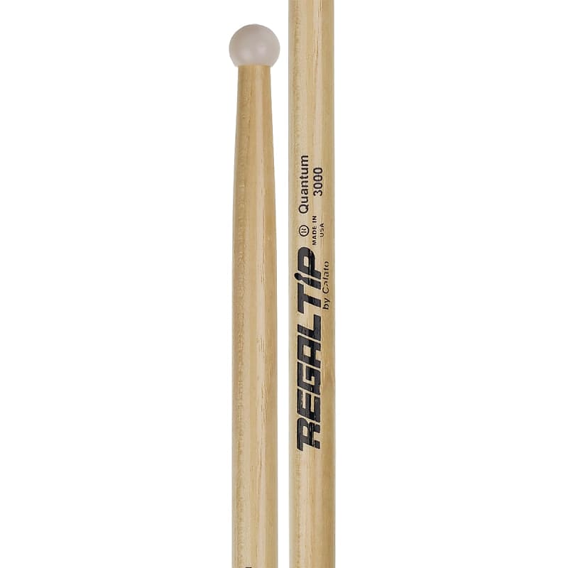 Regal Tip Classic Hickory Quantum 3000 Nylon Tip Drum Sticks