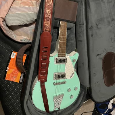 Gretsch G5237 Electromatic Double Jet FT 2020 - Surf Green and White image 1