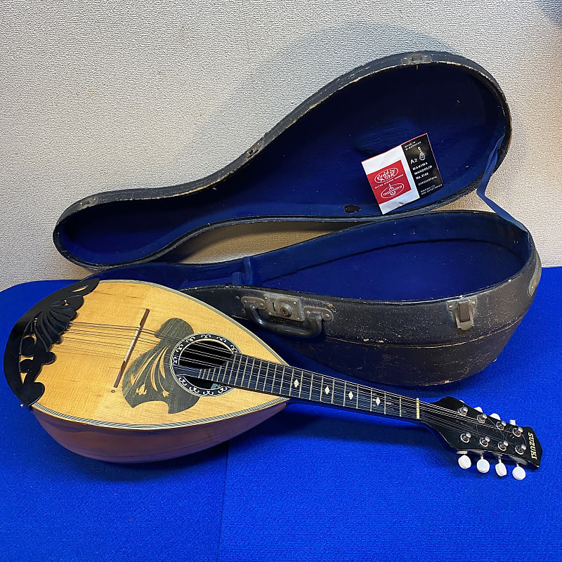 1966 Suzuki No.6 Bowl back Mandolin with original | Reverb España