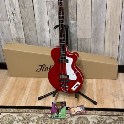 New Hofner Club Bass Ignition Pro Series Metallic Red , Such a Cool Bass, Support Indie Music Shops image 15