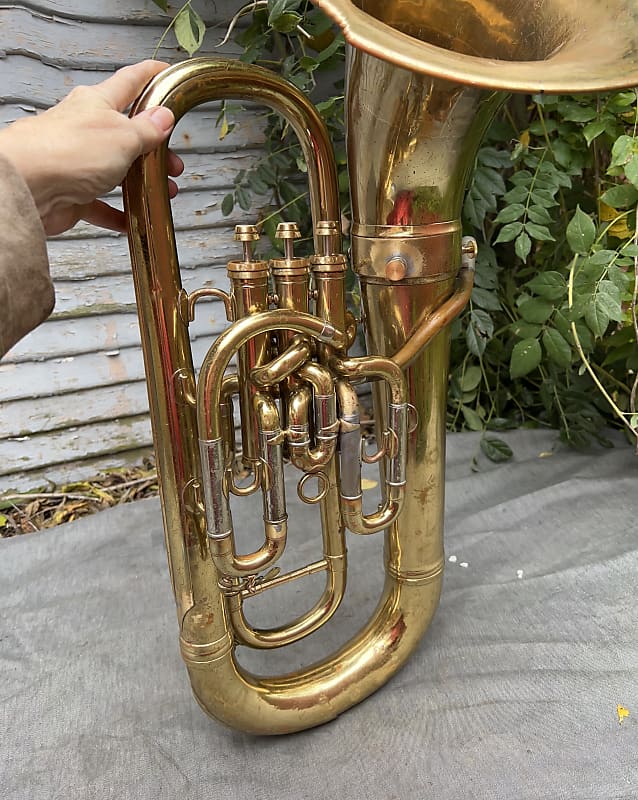 Besson Euphonium pre 1970s Clear lacquer and nickel silver Reverb