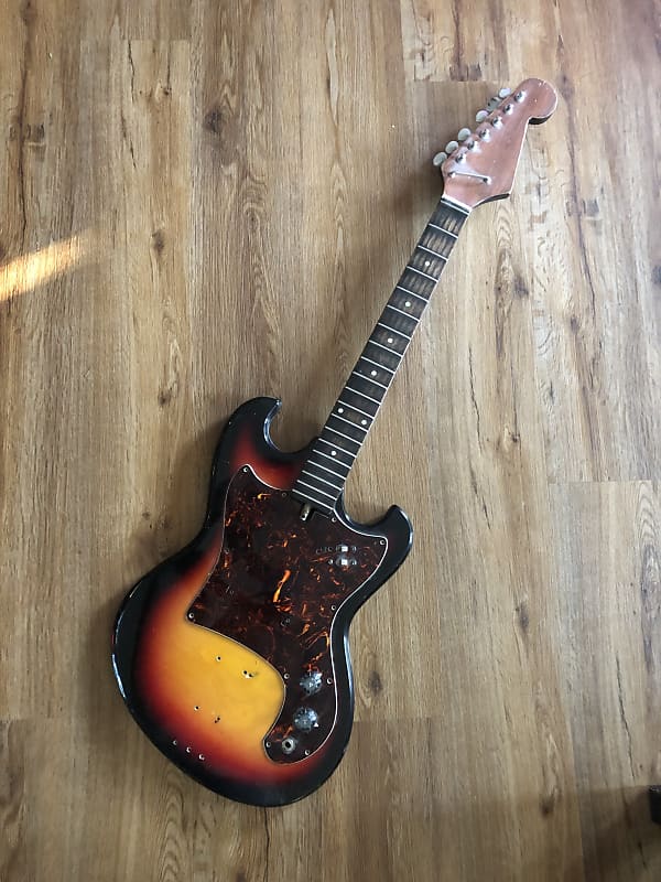 Montgomery Ward Guitar 1970’s Sunburst Reverb