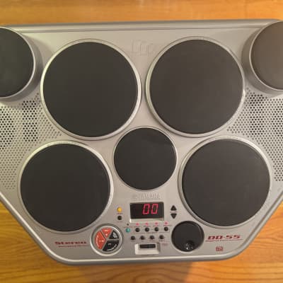 Yamaha DD-55 7-Pad Tabletop Electronic Drum Set 2001 - Silver