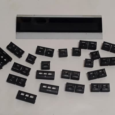 Roland S-50 Sampler Keyboard OEM Replacement Display Lens Cover & Control Buttons Set