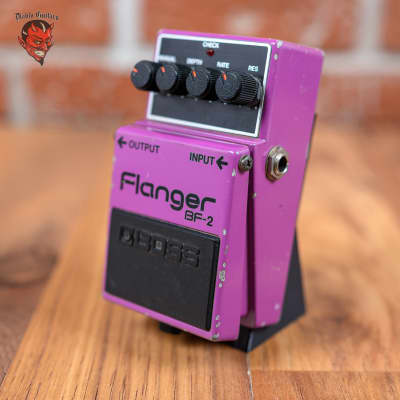 Boss BF-2 Flanger Pedal ( Pink Label - MIT ) 1998 Purple